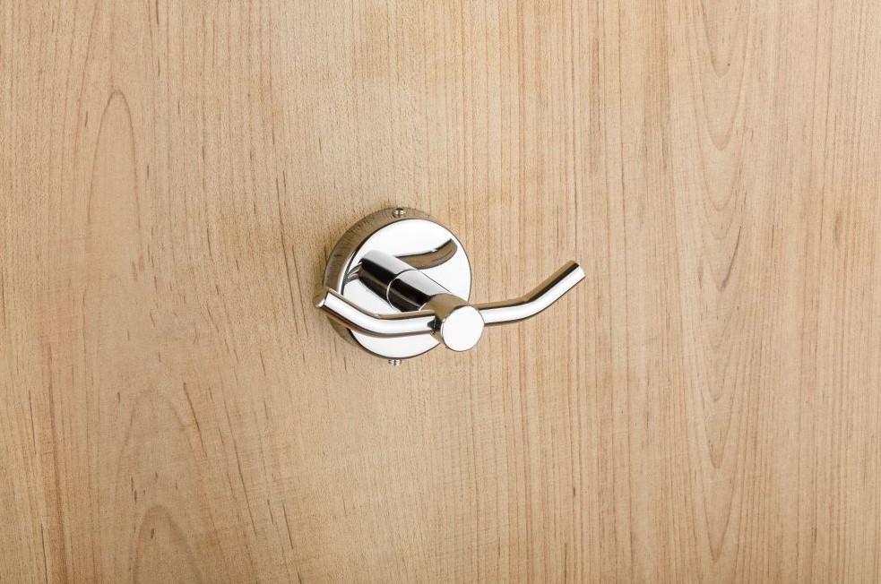 Lotus LC-203 Robe Hook Bathroom Accessory for Home, Hotel and Apartment Washrooms, Elegant and Practical Hanging Hook for Robes, Towels, Clothes, Bathroom Organization and Decor